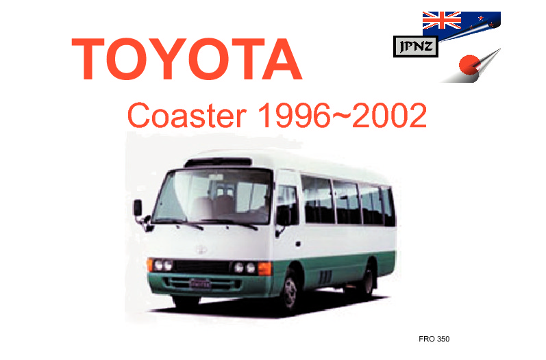 Toyota Coaster car owners manual 1996 2002 B40, B50