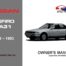 Nissan - Cefiro A31 Car Owners Manual In English | 1988 - 1993