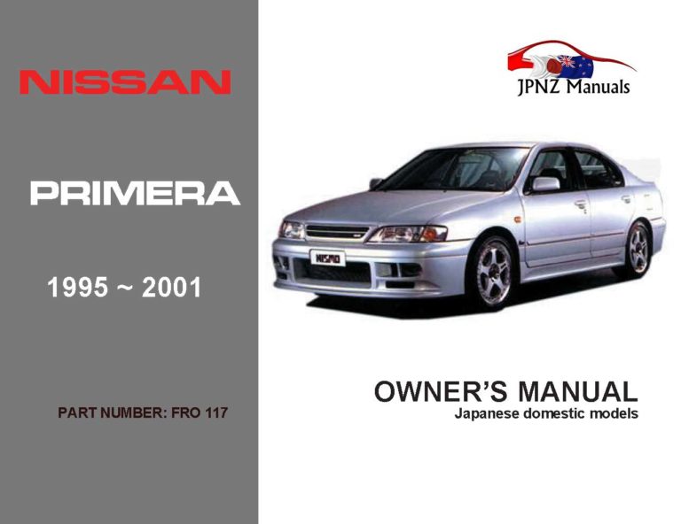 Nissan - Primera P11 Car Owners User Manual In English | 1995 - 2001