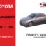 Toyota - Windom Owners User Manual In English | 1991 - 1996