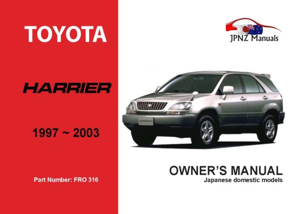 Toyota car vehicle service workshop manuals for all Toyota users