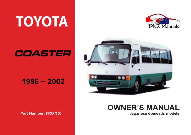 Toyota Coaster Owners User Manual In English 1996 2002
