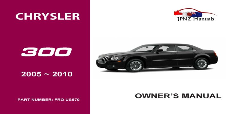 Chrysler – 300 c owners user manual in English | 2005 – 2010