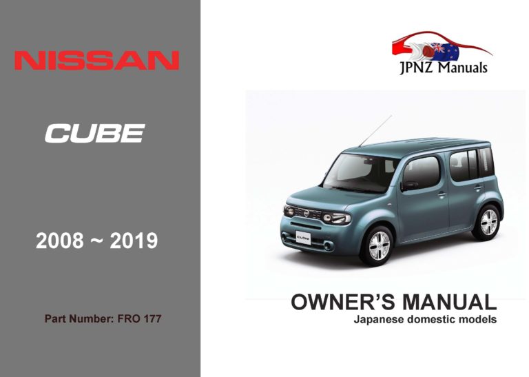 Nissan - Cube, Cubic car owners user manual in English | 2008 - 2019