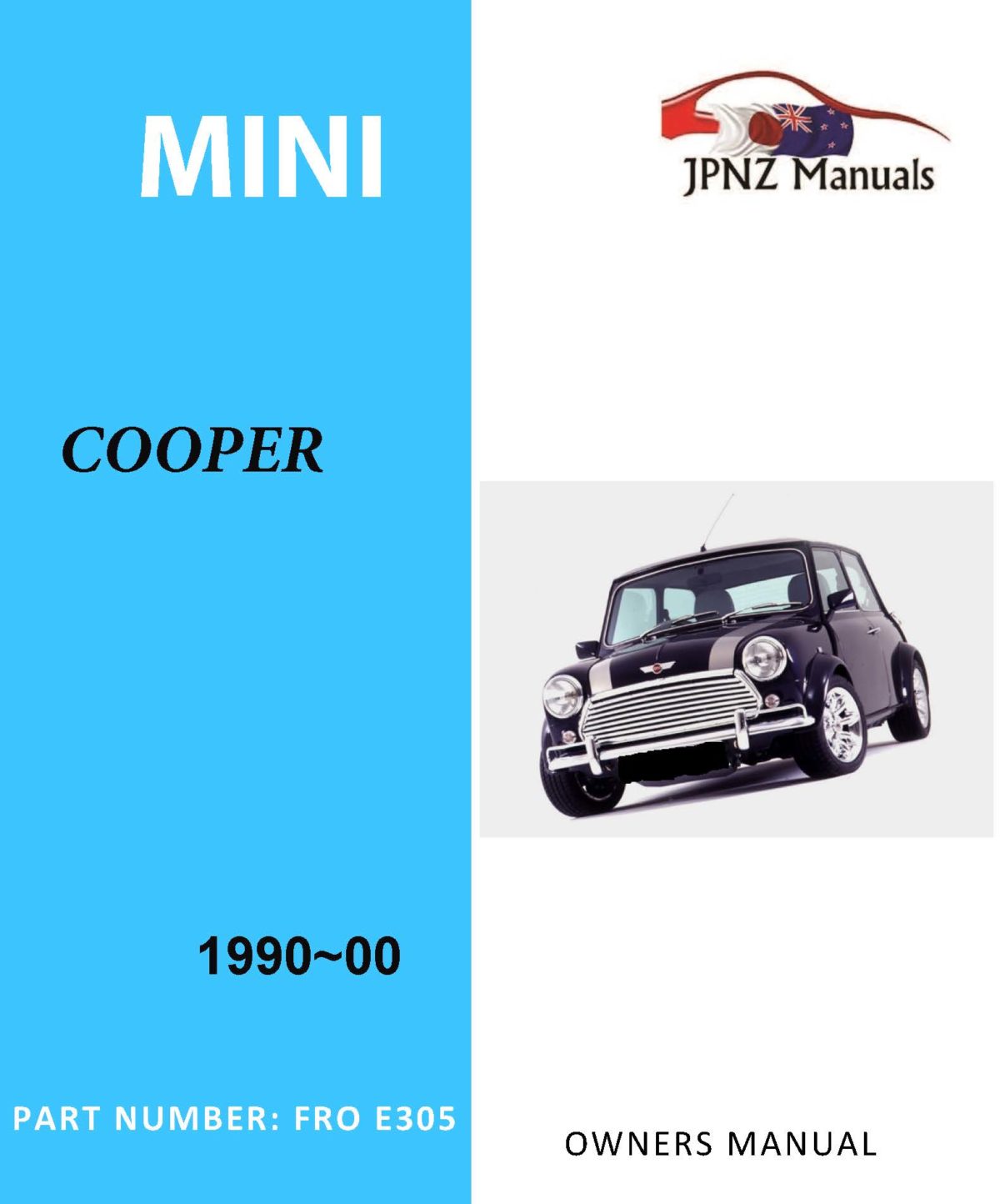 Mini COOPER car owners user manual in English 1990 2000