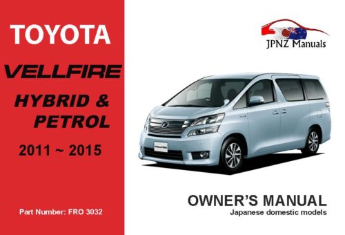 Panduan Lengkap Buku Manual Toyota Vellfire 2011 (PDF): Memahami Kendaraan Anda Secara Mendalam