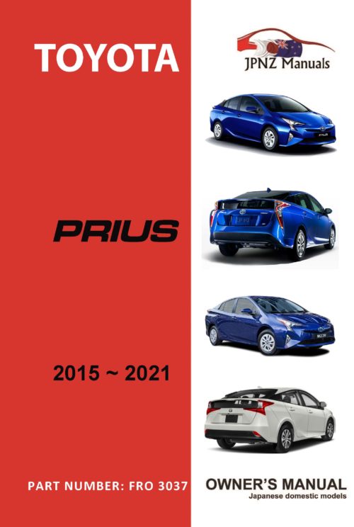 Toyota Prius Hybrid Owners User Manual In English 2015 2021