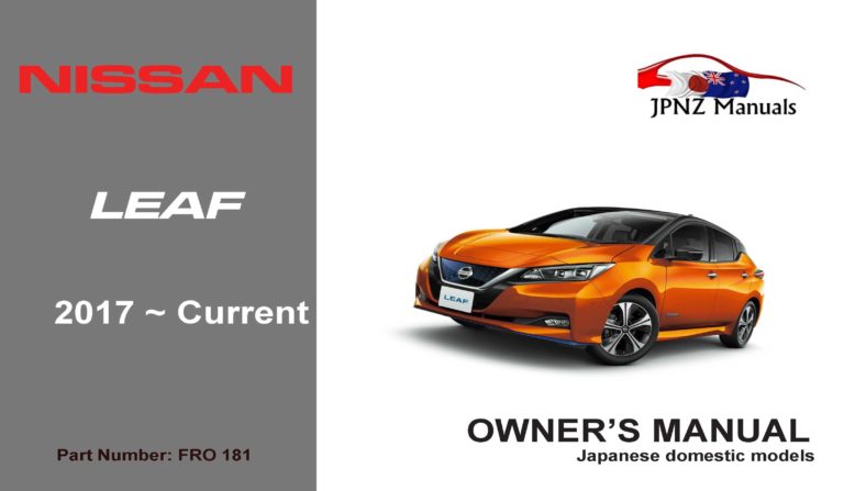 Nissan – Leaf Owners User Manual in English | 2017 – Current