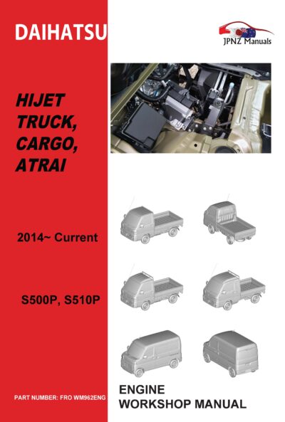 Daihatsu Hijet engine workshop manual 2014 - current – in English