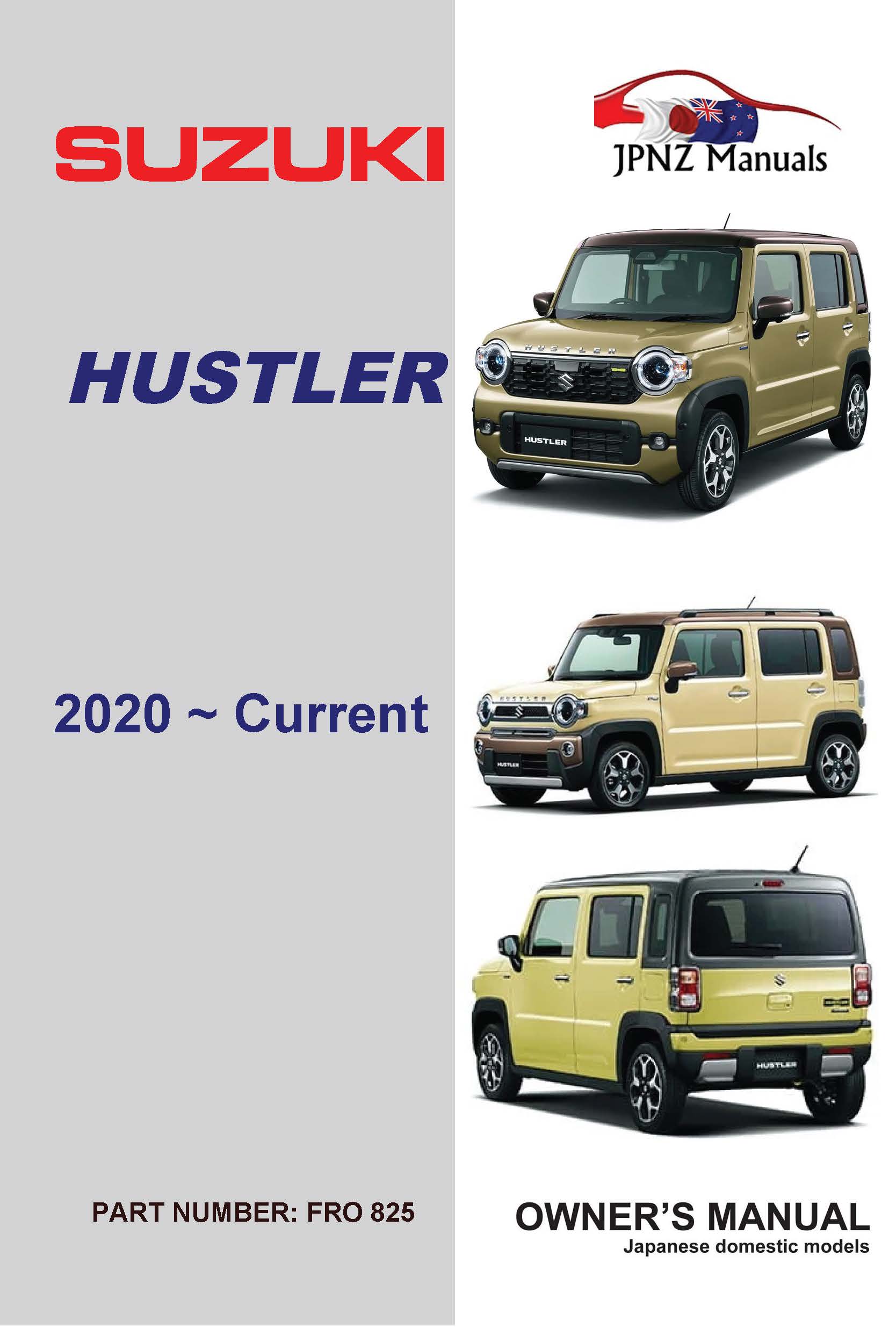 Suzuki – Hustler owners user manual in English | 2020 ~ Current (Part No 825)